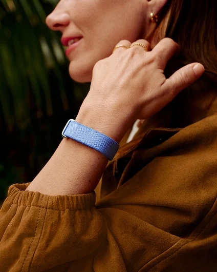 Fitbit device on a wrist
